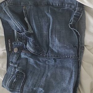 Express Mini Jean Skirt
